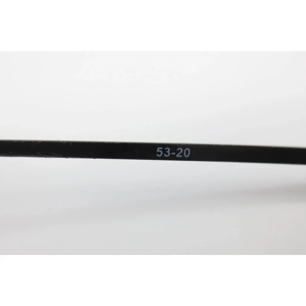 Modern Cougar M.Black Oval Eyeglasses Matte Black Metal Frames 53-20 39049
